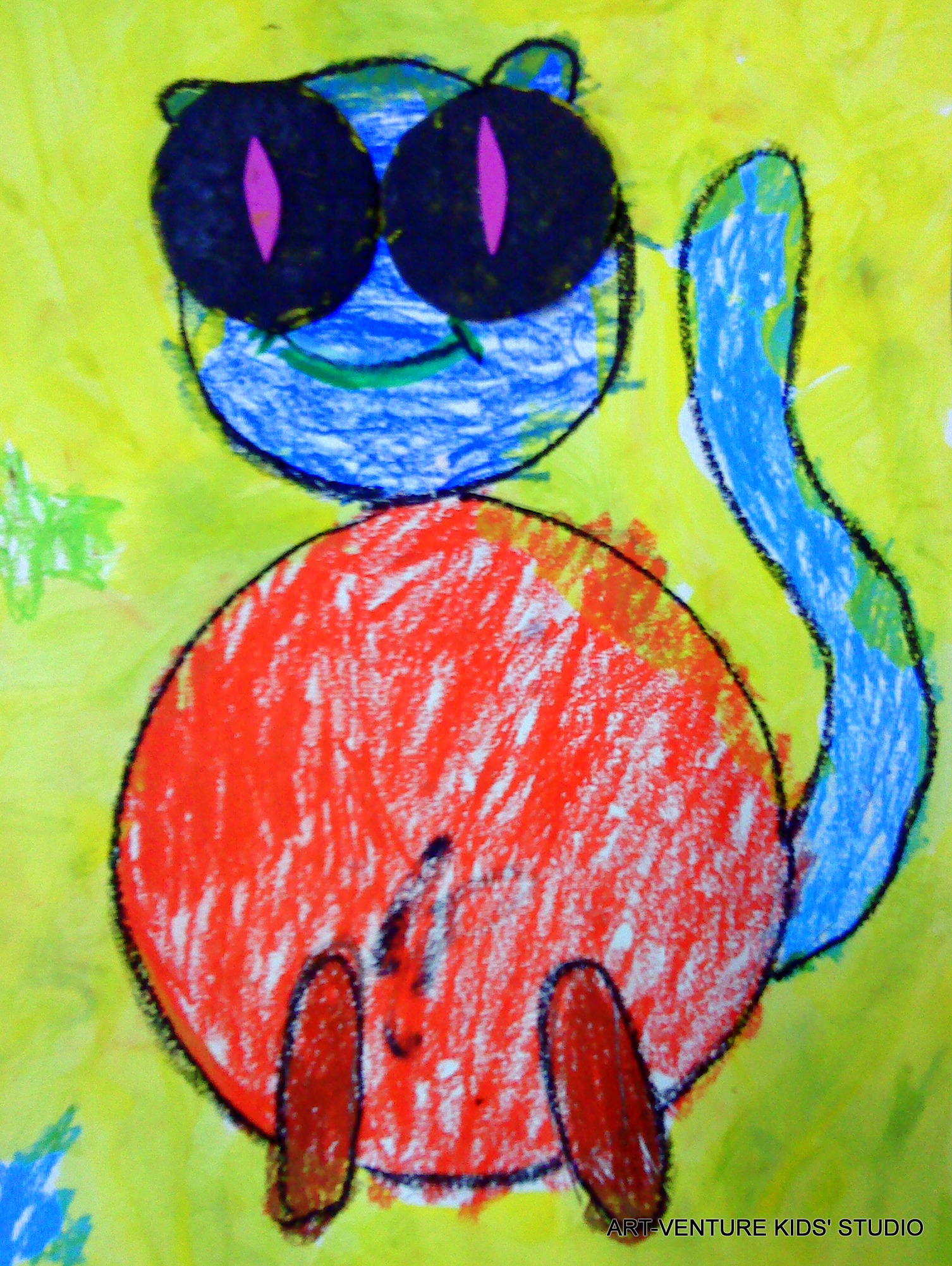  lukisan  kucing kanak kanak  ART VENTURE KIDS STUDIO